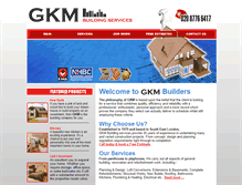 Tablet Screenshot of gkmbuilders.co.uk